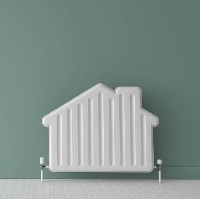 Heizkörper in form eines Hauses